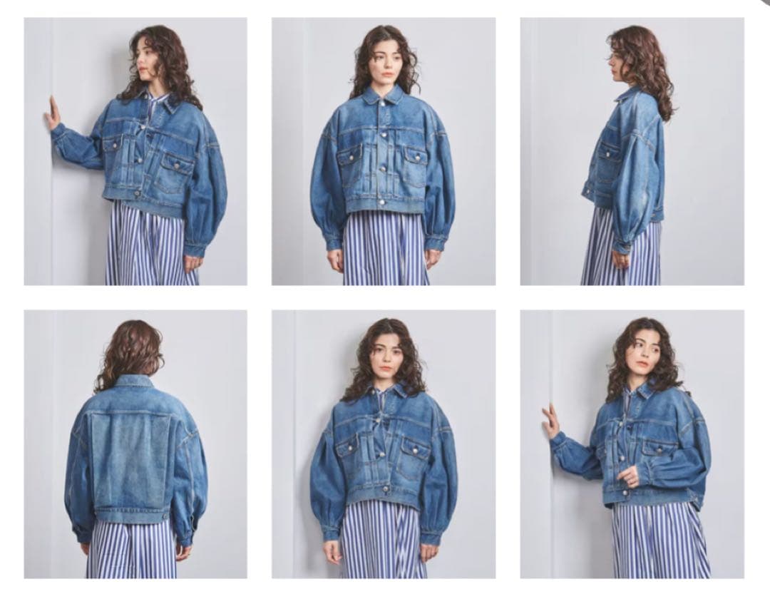 【新品未使用タグ付】HYKE バルーンスリーブデニムジャケット サイズ1