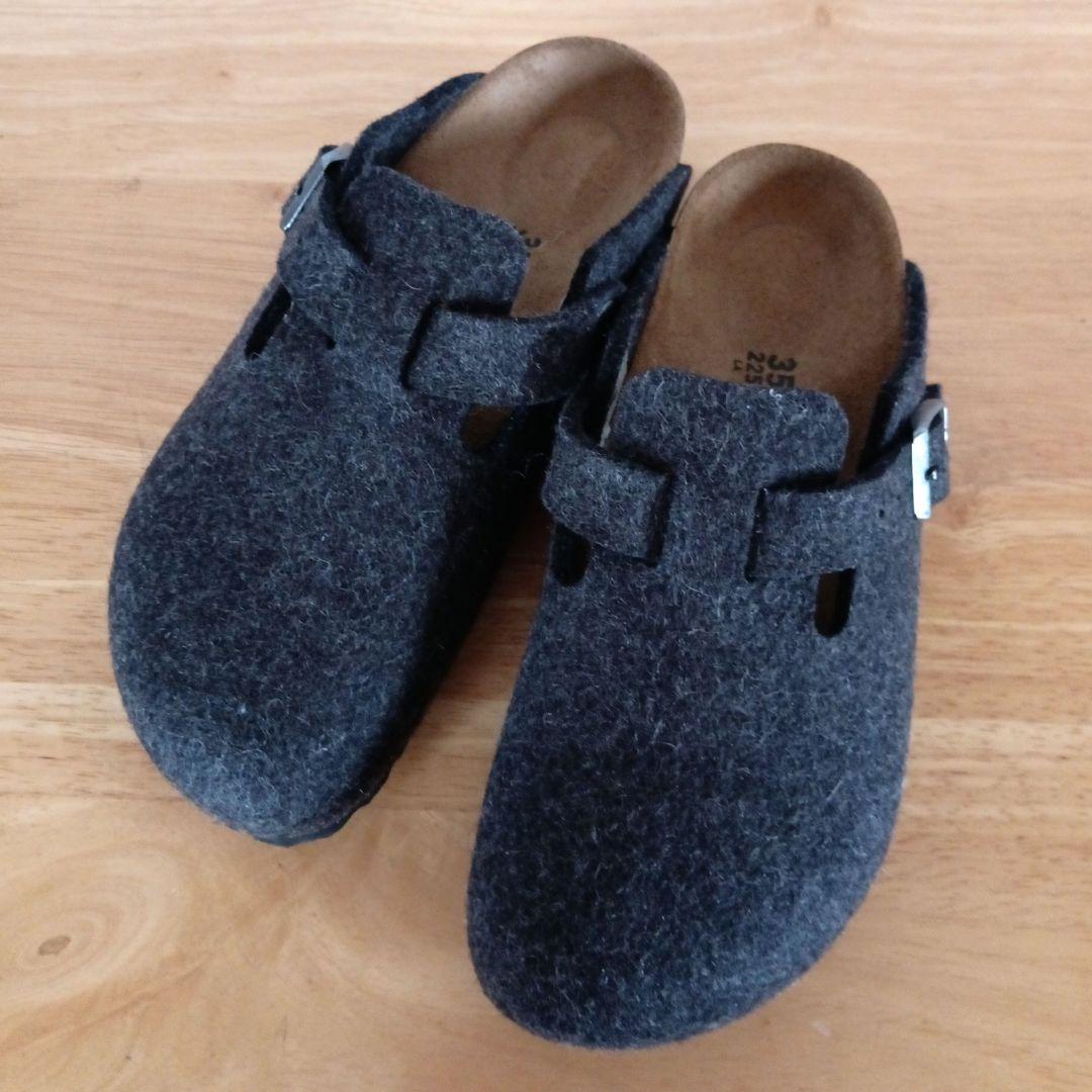 極美品◆ビルケンシュトック　ボストン　フェルト　35　BIRKENSTOCK