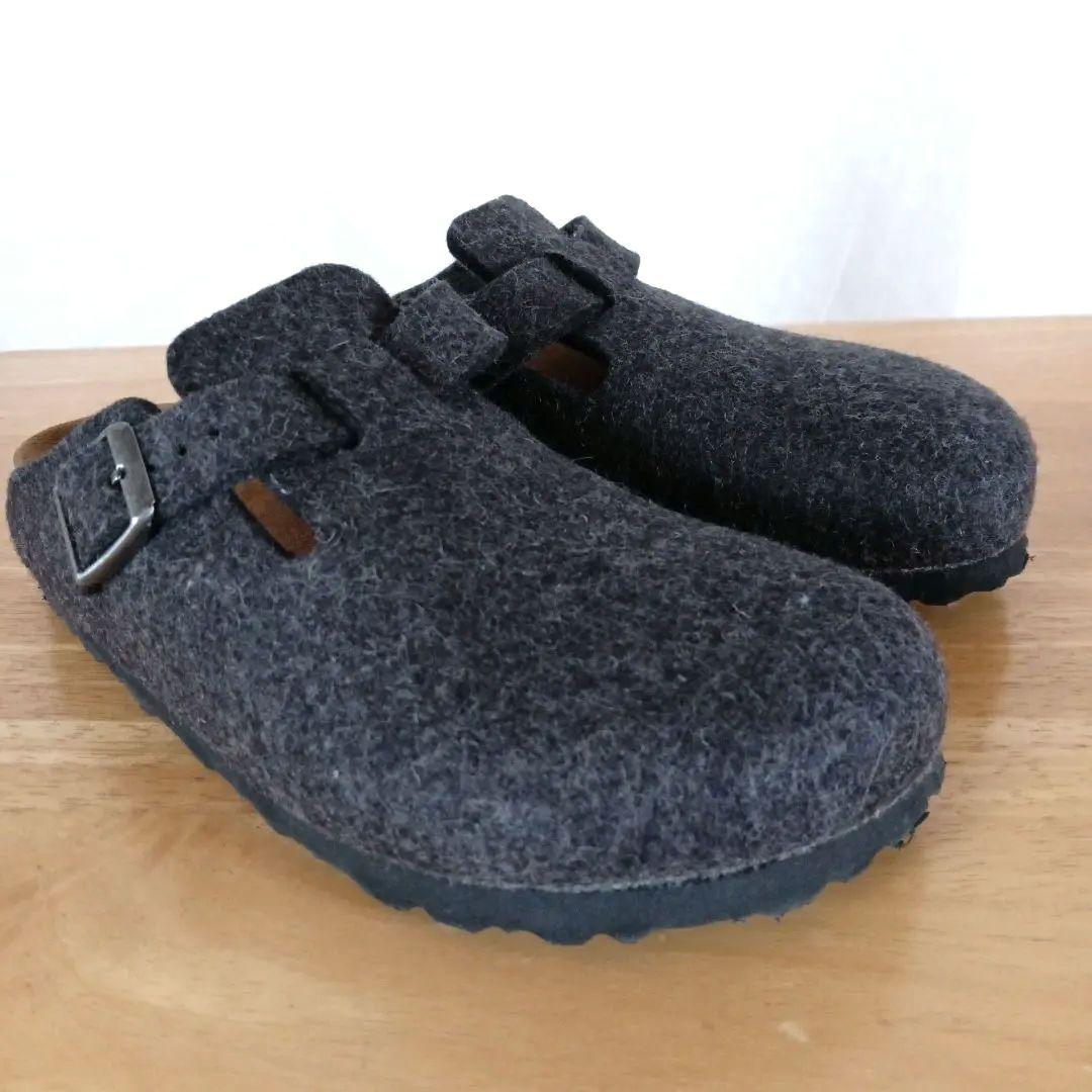 極美品◆ビルケンシュトック　ボストン　フェルト　35　BIRKENSTOCK