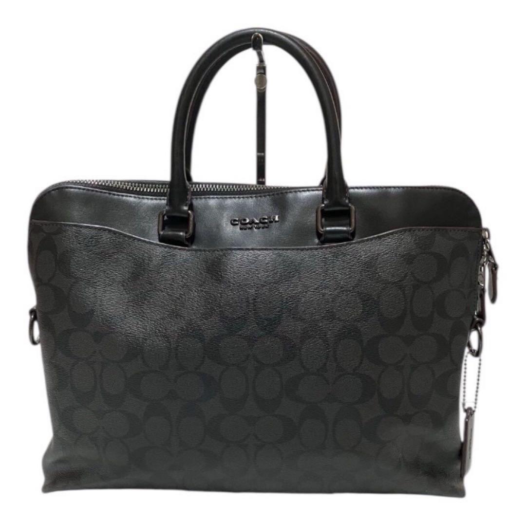 専用 極美品 コーチ ビジネスバッグ ベケット シグネチャー A4