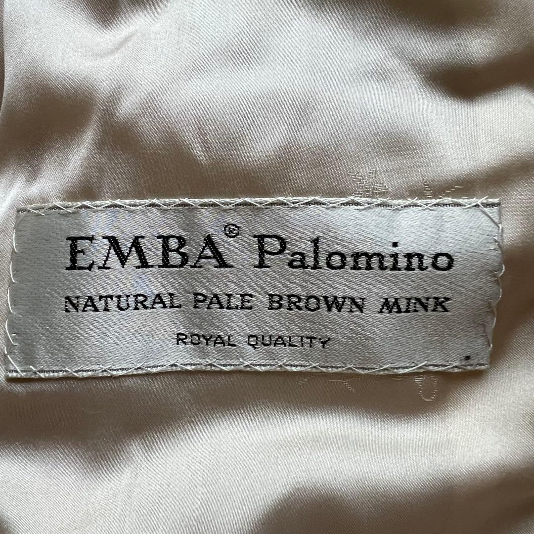 美品 エンバ パールミンク リアルファーコート 毛皮 Mサイズ相当