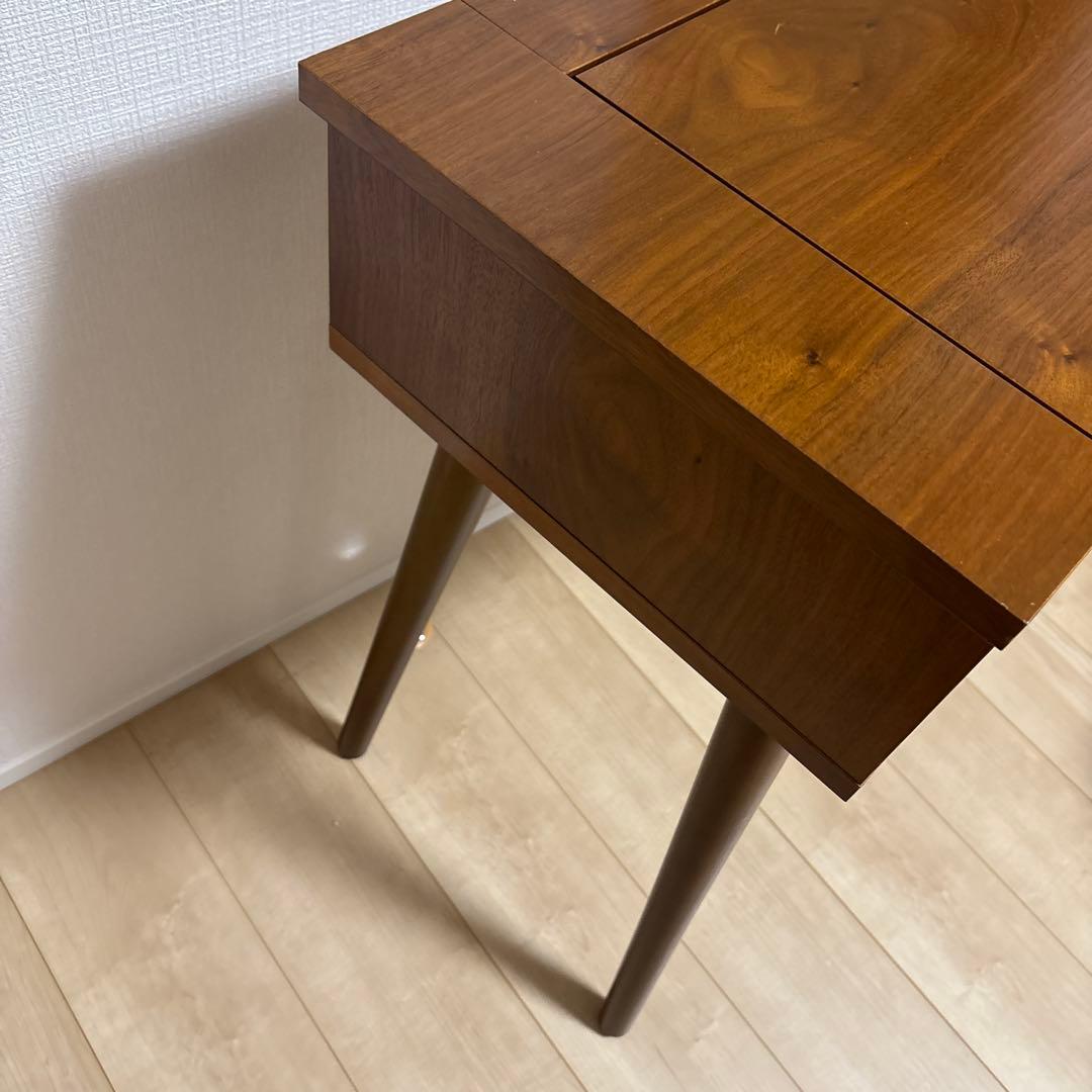 ノーチェ　NOCE ブラウン木製ドレッサー 引き出し2つ