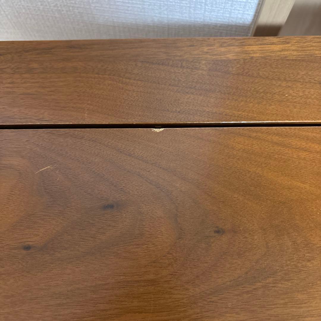 ノーチェ　NOCE ブラウン木製ドレッサー 引き出し2つ