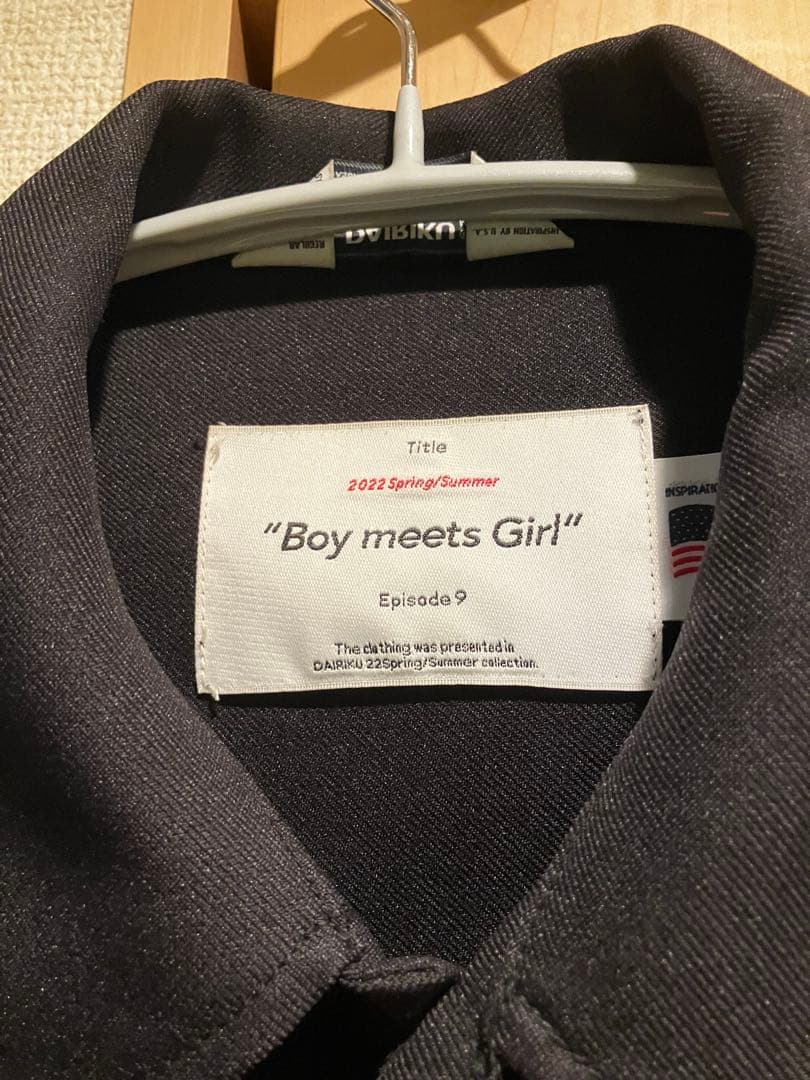 Dairiku 22ss スタプレ セットアップ ブラック 黒 ポリエステル