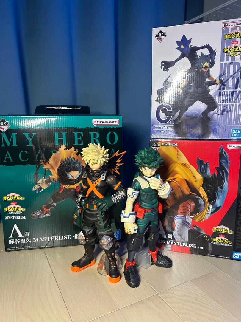 ヒロアカ 一番くじ 緑谷出久 爆豪勝己 常闇踏陰 フィギュア 5点まとめ売り