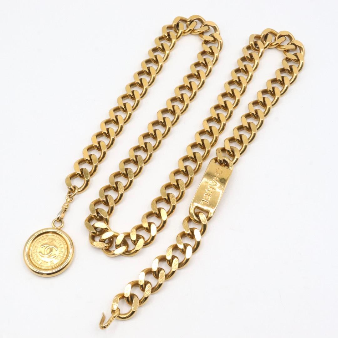 美品　シャネル　チェーン　ベルト　ゴールド　ヴィンテージ