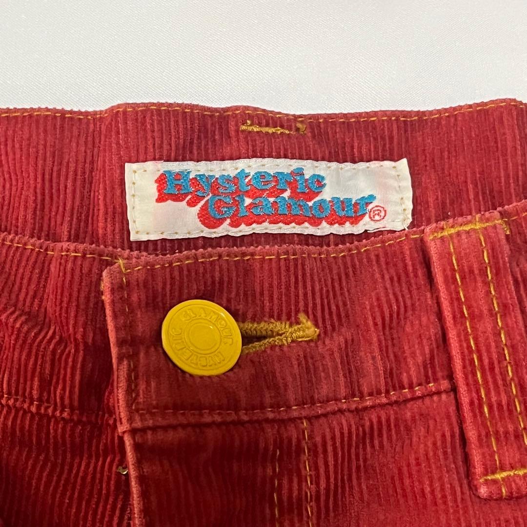 ヒステリックグラマー　コーデュロイ フレアパンツ　初期タグ y2k 星柄　90'