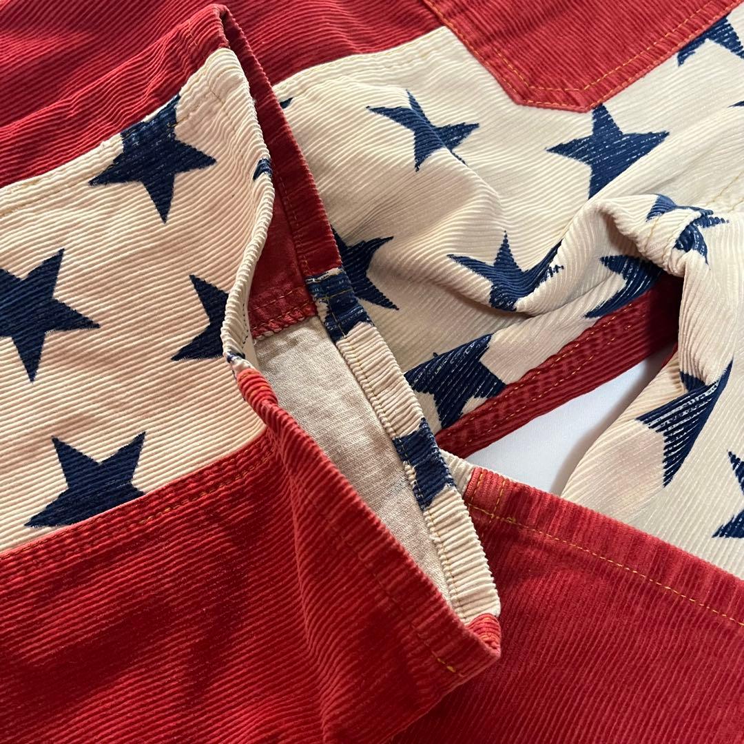 ヒステリックグラマー　コーデュロイ フレアパンツ　初期タグ y2k 星柄　90'