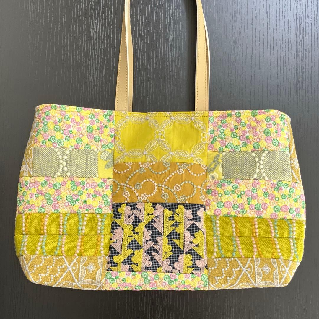 v)ミナペルホネン☆ハンドメイド パッチ肩掛けバッグ(symphony)