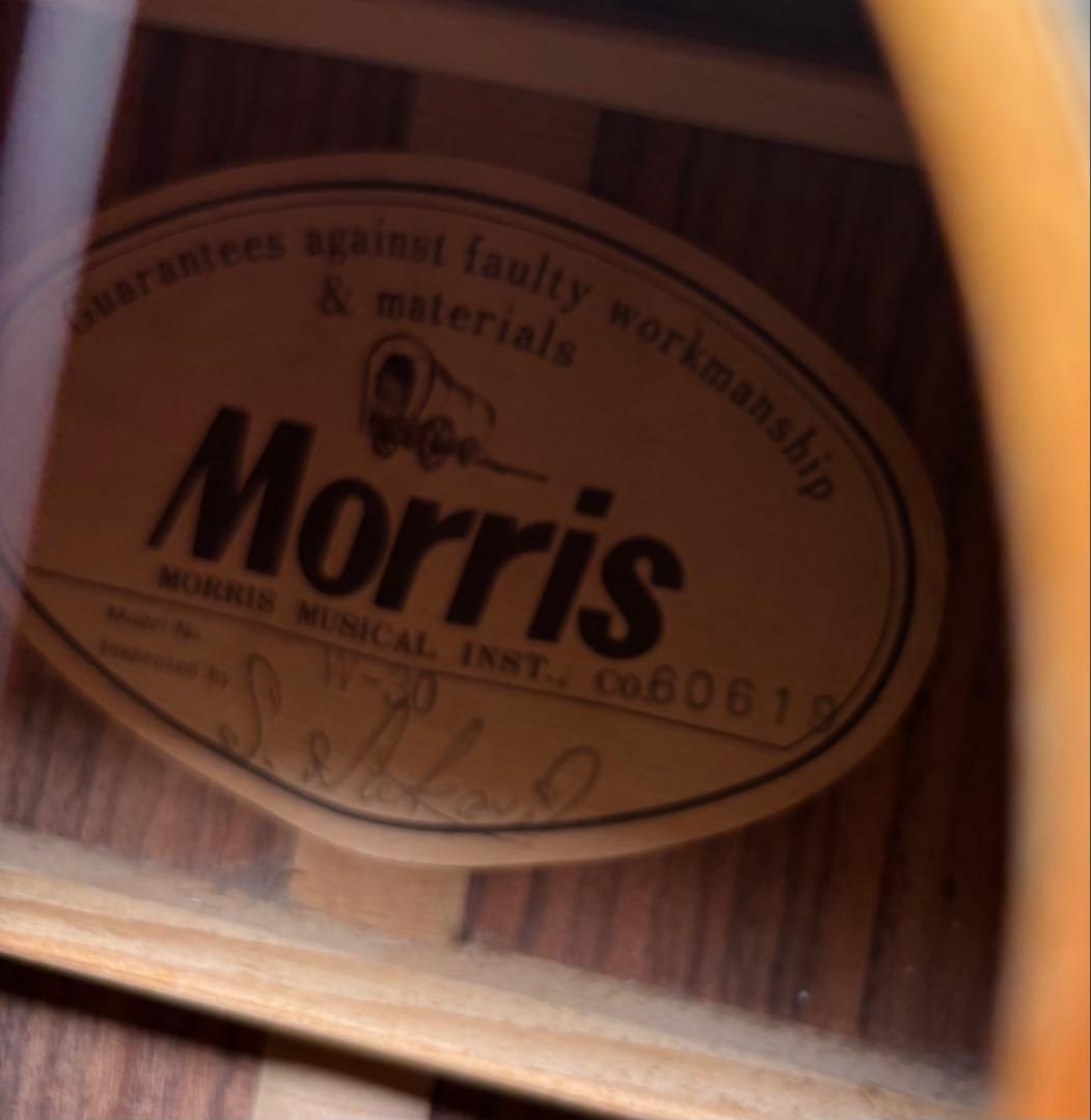 Morris モーリス　W-30 アコースティック　ギター チューナー　ピック