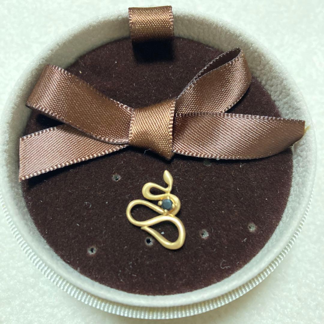 アガット agete ヘビ　チャーム　K10