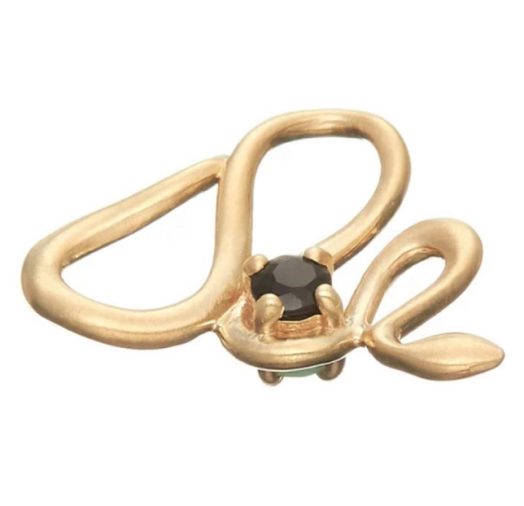 アガット agete ヘビ　チャーム　K10