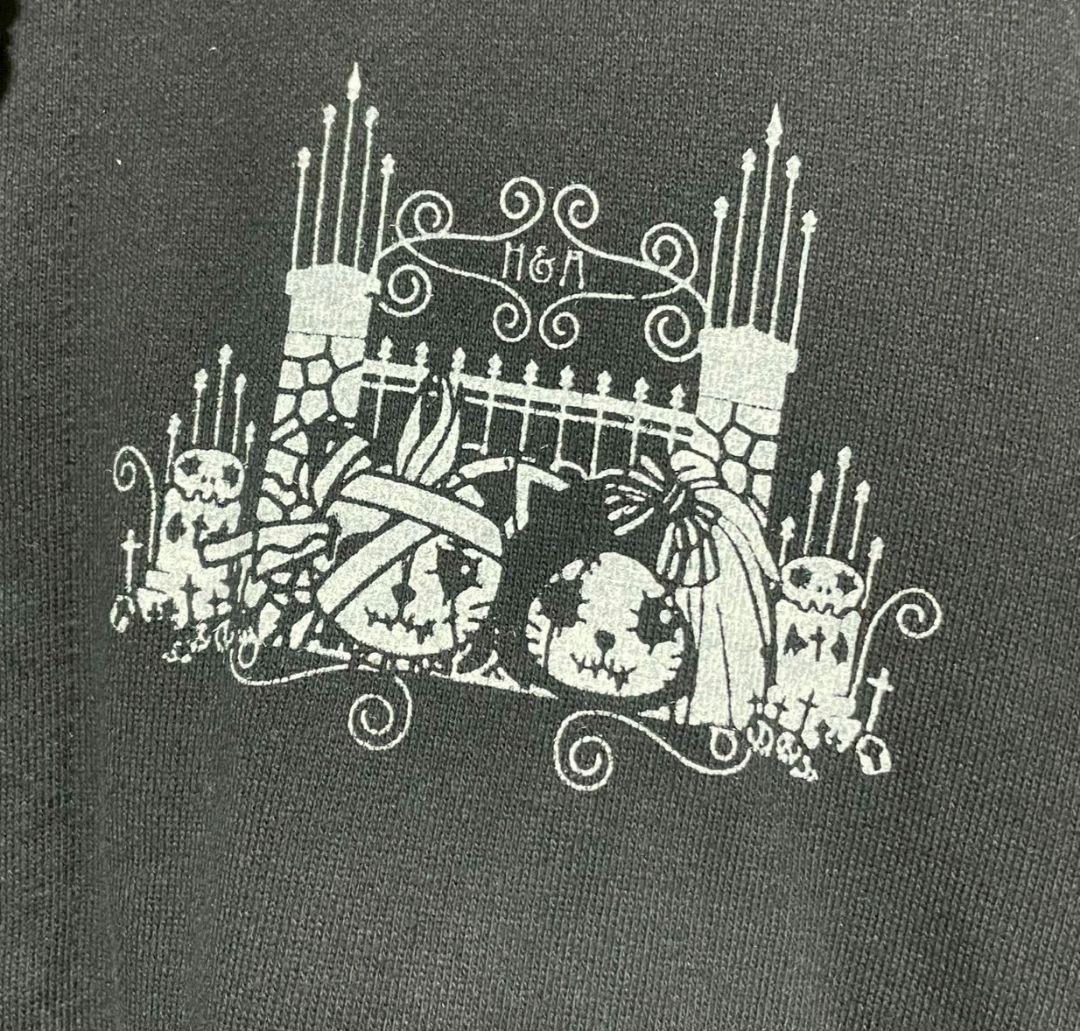 HANGRY&ANGRY　ネコミミパーカー　ロング丈　ブラック　チャームあり