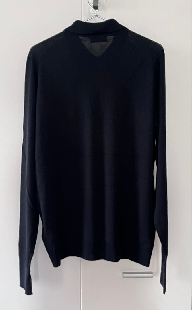 【新品】JOHN SMEDLEY DORSET メリノウールポロ ブラック系　L