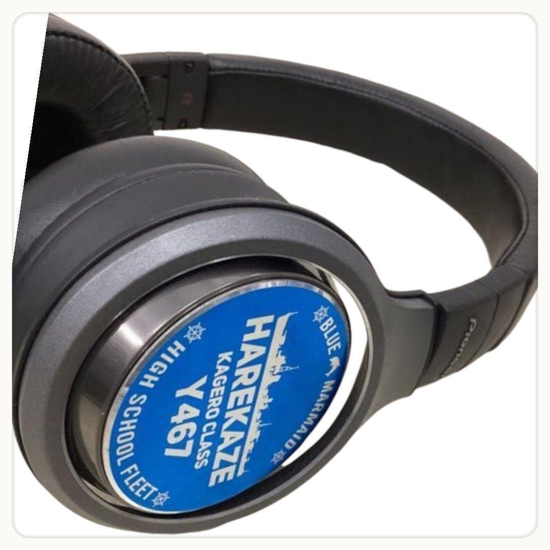 【美品】パイオニア ハイスクールフリート ヘッドホン ブラック ブルー コラボ