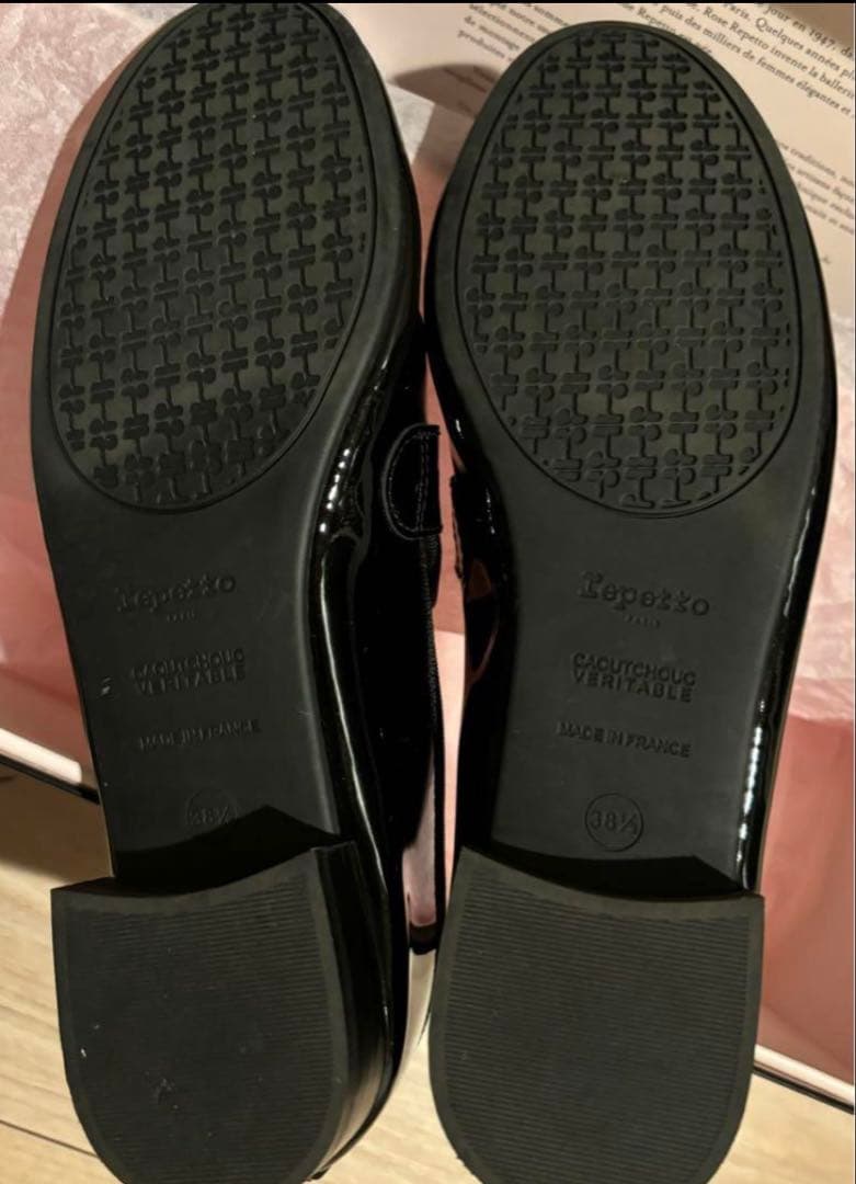 1*P様 新品未使用レペットrepettoマイケルエナメルローファーブラック38
