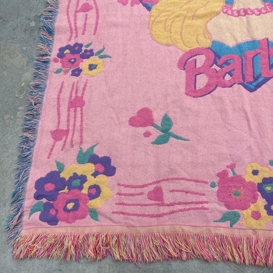 バービー　ブランケット　マルチカバー　ソファーカバー　ラグ　155x135