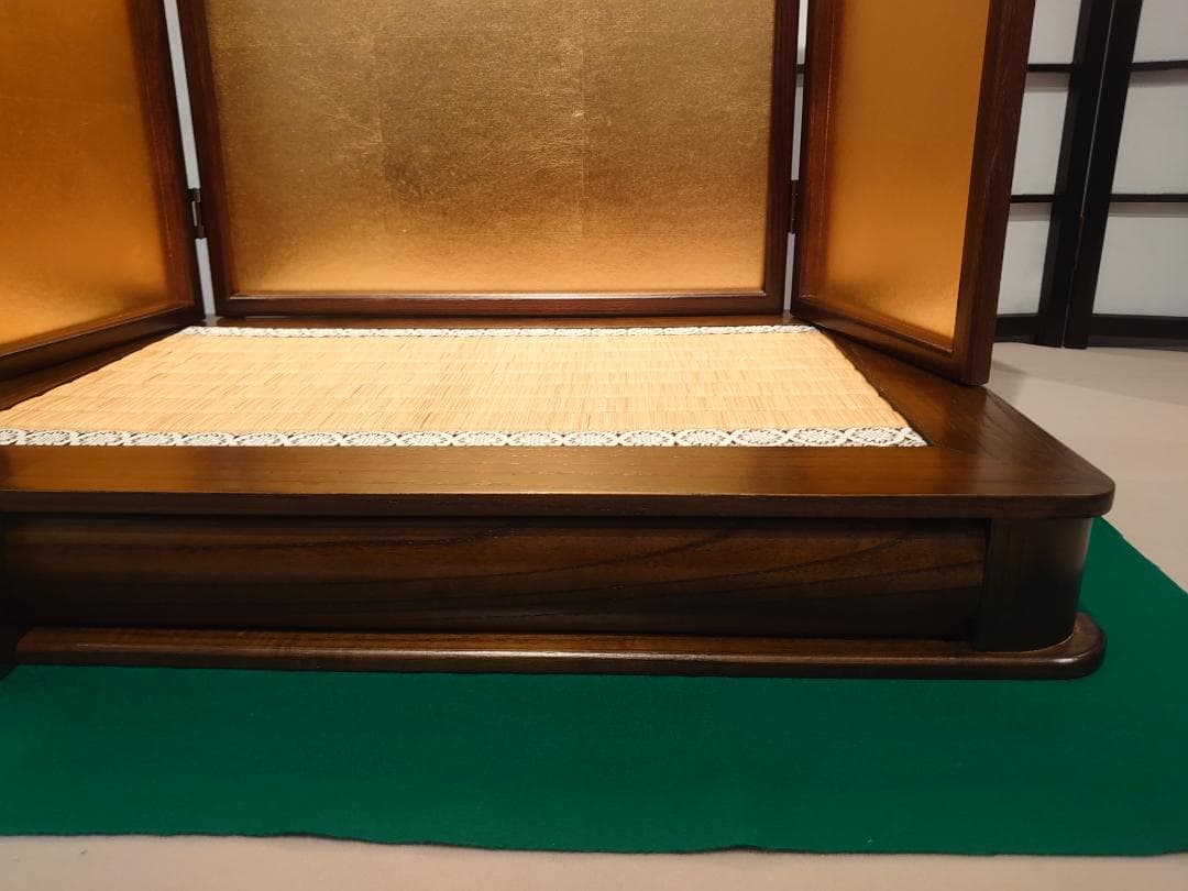 ●五月人形用●　日本伝統工芸品金沢箔　金箔押屏風セット