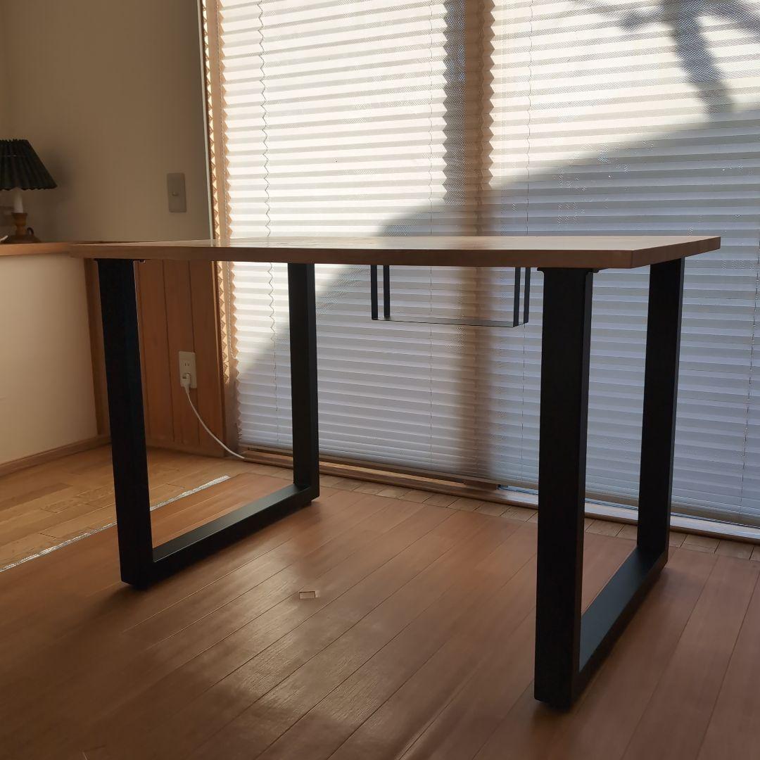 kanademono ラバーウッドテーブル　Square 鉄脚