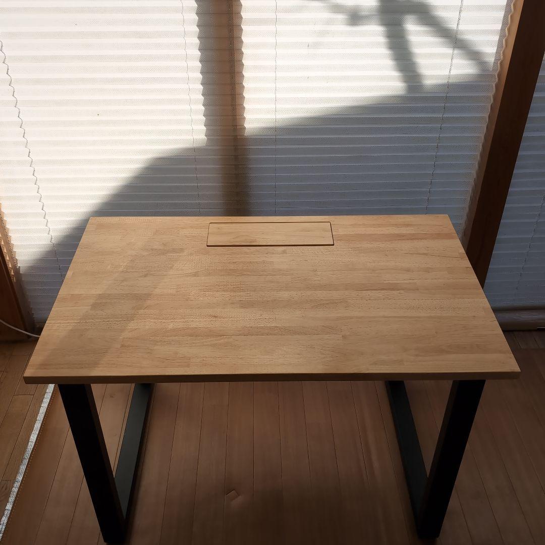 kanademono ラバーウッドテーブル　Square 鉄脚