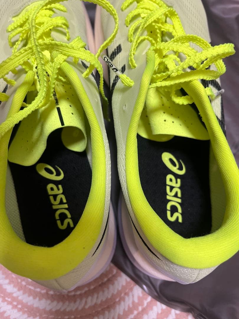 超美品アシックス　S4 yogiri 28cm ライムグリーン