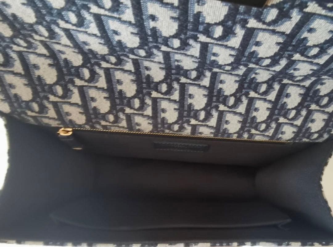 ロゴ入りショルダーバッグ ネイビー/ベージュ