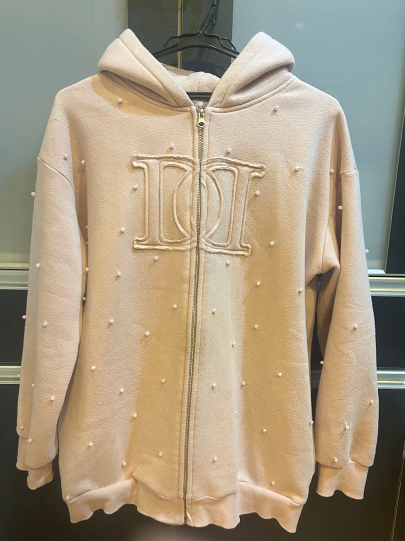 darich DDロゴビジュージップパーカー ピンク ⸝⸝ʚ̴̶̷ ‧̫ ʚ̴̶̷̥̀⸝⸝