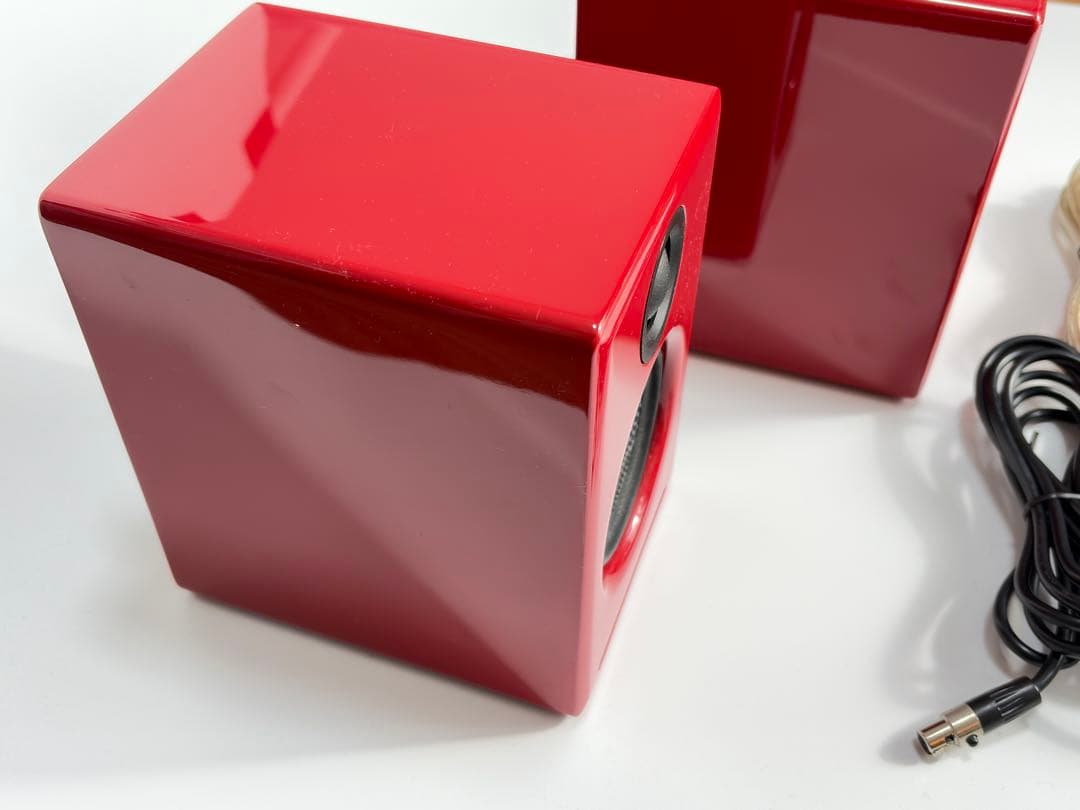 audio engine A2+ レッド スピーカー 本体 + アダプター