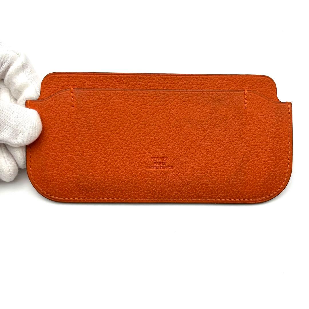 エルメスHERMES エテュイイーカバー レザースマホケースカードケース