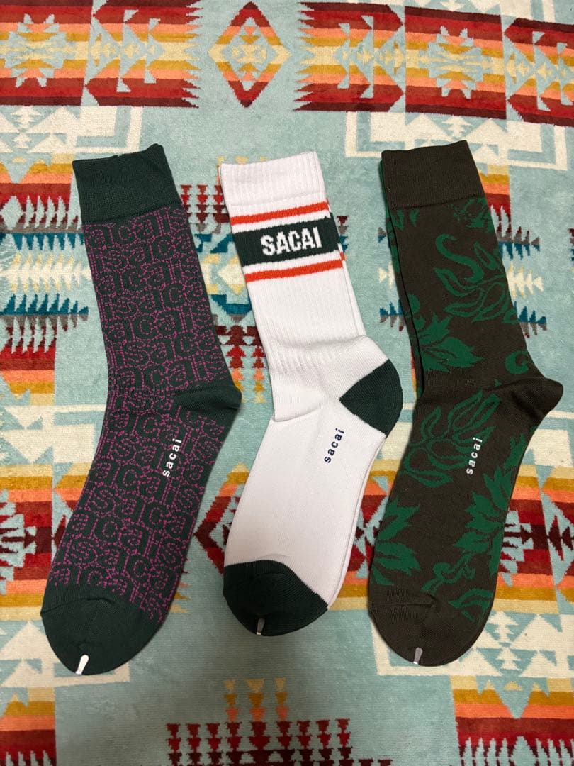 SACAI 新品未使用ソックス 3足セット