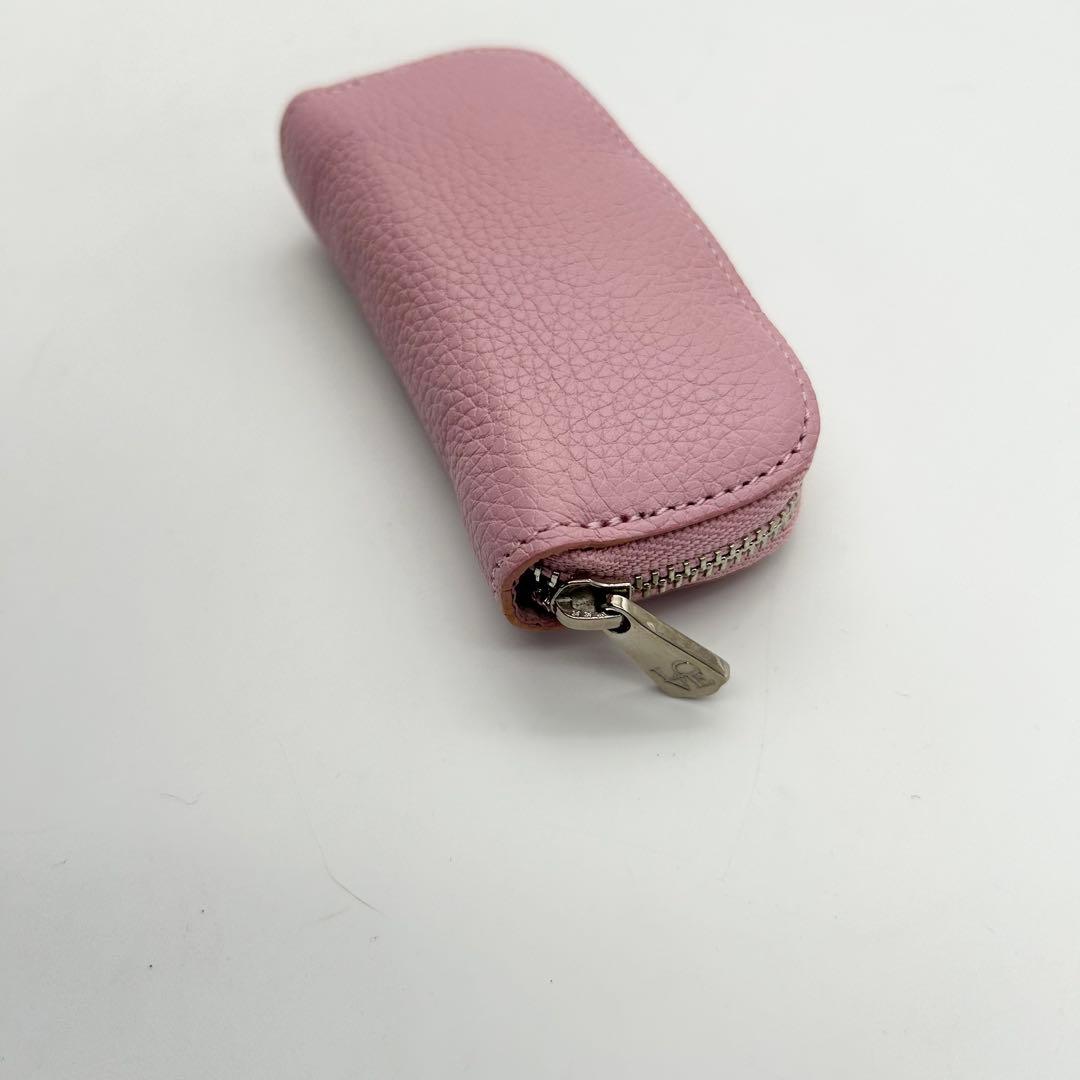 未使用級　A.D.M.J　モーツァルト　ケース　クリスタル　レザー　ピンク