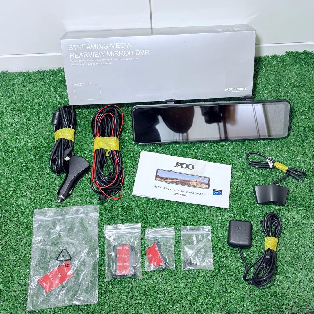 JADO ミラー型前後ドライブレコーダーG850+ おまけ付き