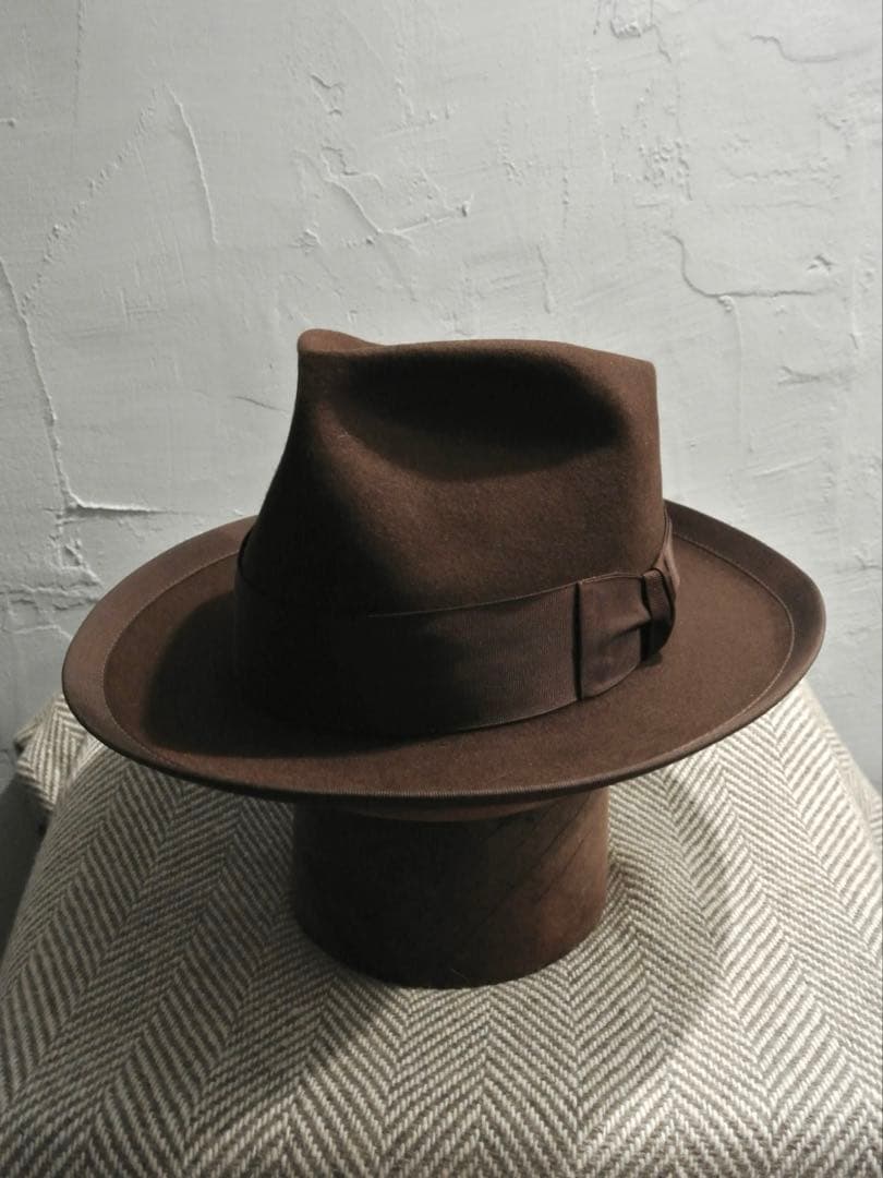 40s VINTAGE KNOX 7 1/4 ジョニーデップ ハット ブラウン