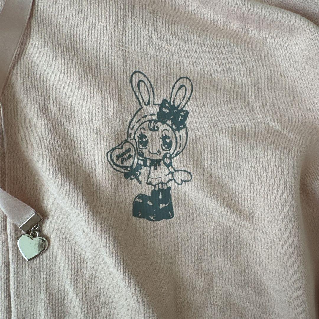 【大人気】pium べリエちゃん パーカー ピンク　ピウム　ビジュー