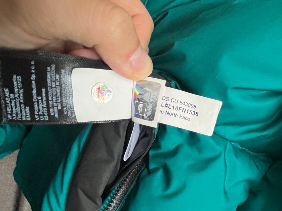 【日本未発売】THE NORTH FACE ヌプシ グリーン Mサイズ