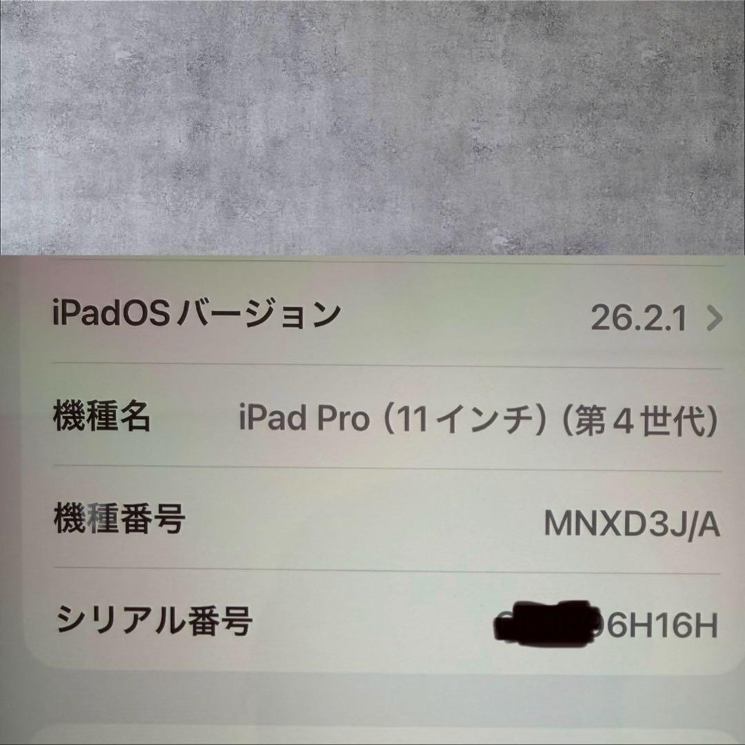 iPadPro11インチ第4世代128GB Wi-Fi