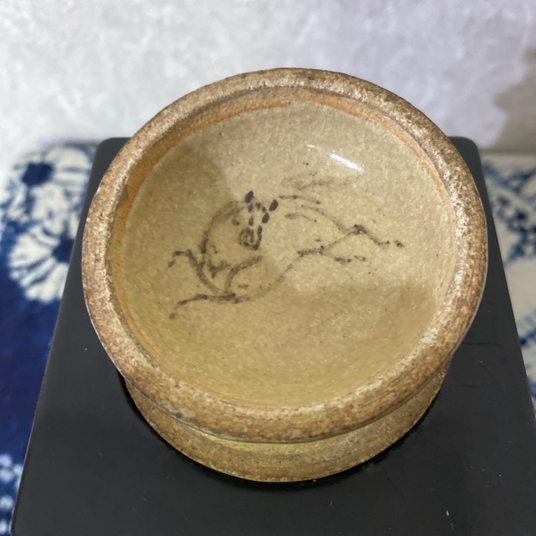 希少！相馬焼　回転式煙草入れ