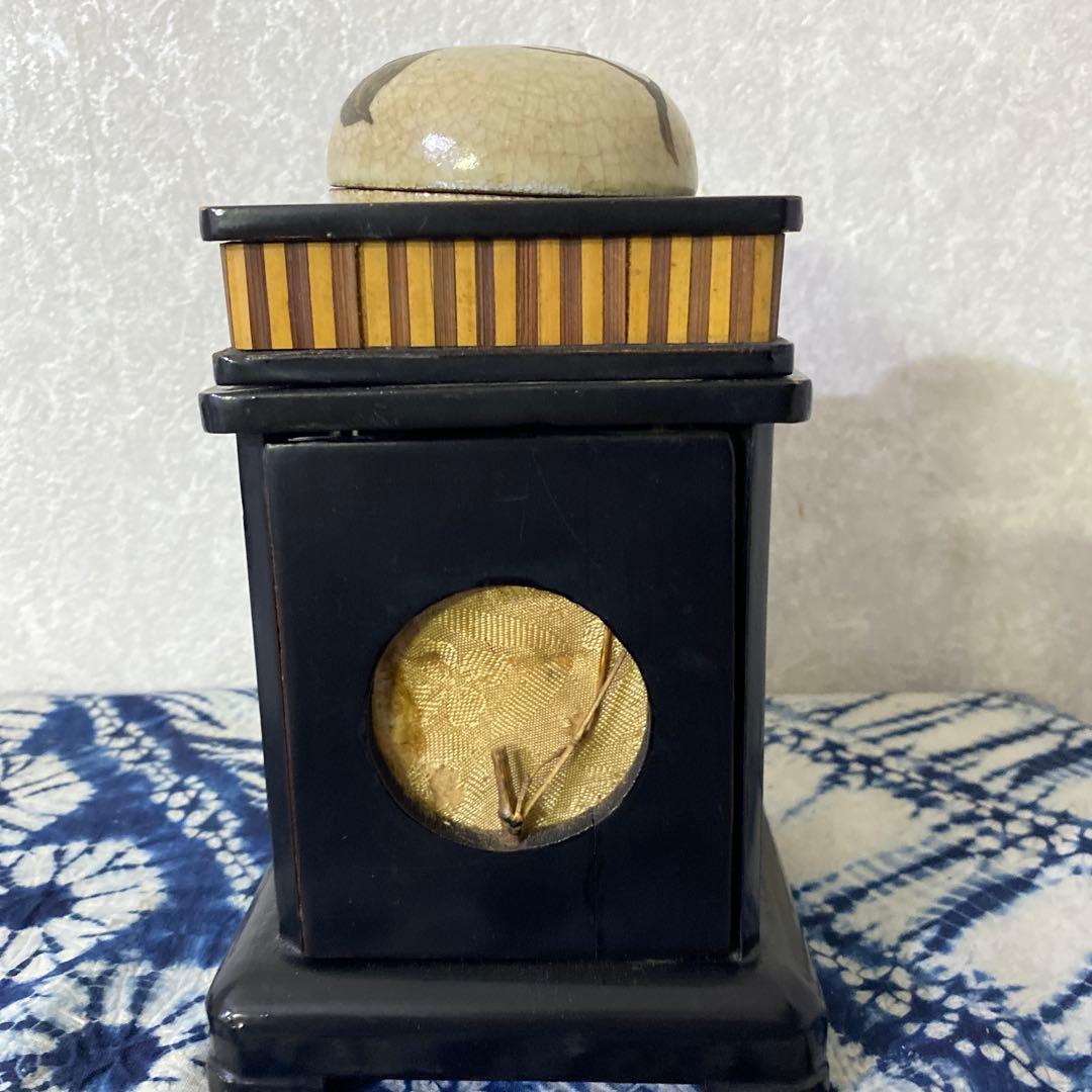 希少！相馬焼　回転式煙草入れ