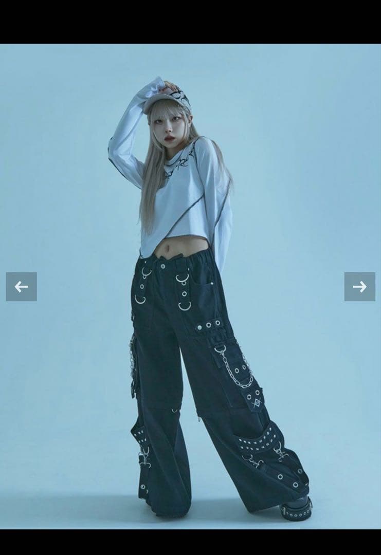 REFLEM/レフレム 2WAYワイドデニムカーゴパンツ