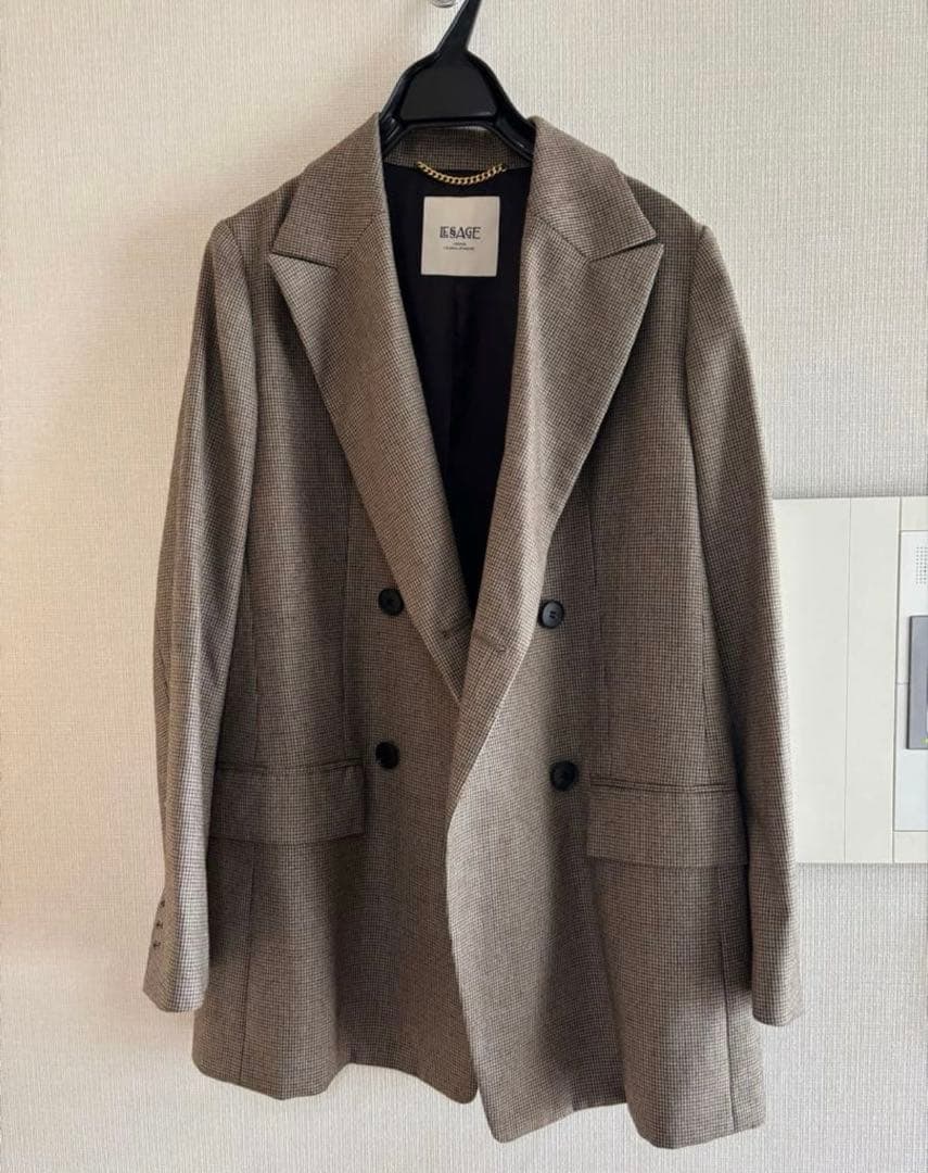 journalstandard LESSAGE チェックヘリンボンジャケット38