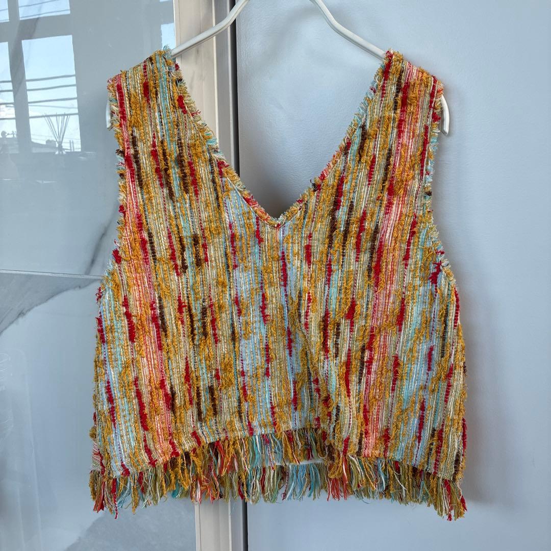 CABaN ツイードベスト　2WAY