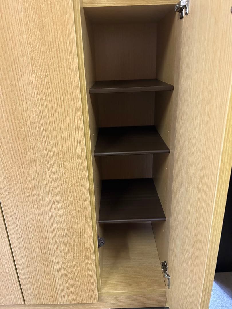 美品！ シューズBOX 下駄箱 玄関収納 ハイタイプ ナチュラル色 送料込み