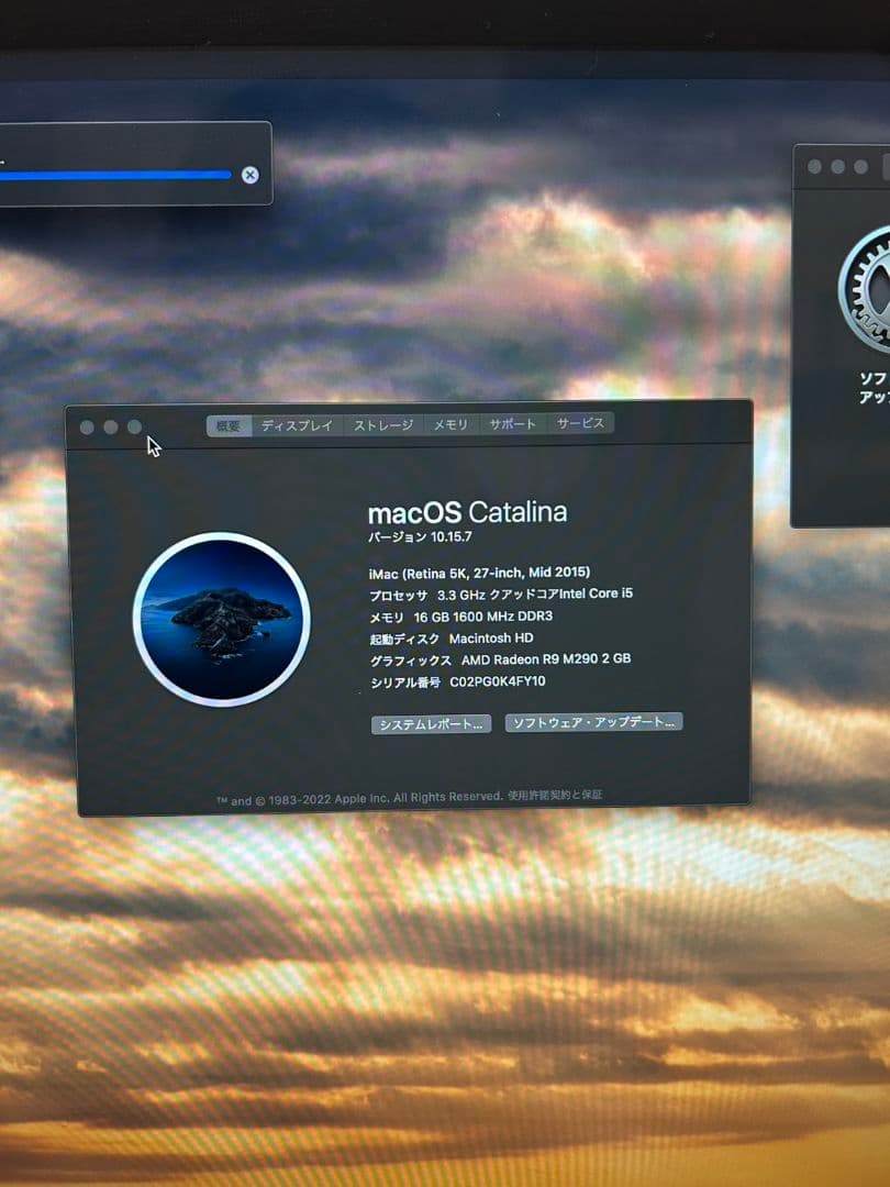 Apple iMac シルバー 本体 + キーボード + マウス + 充電コード