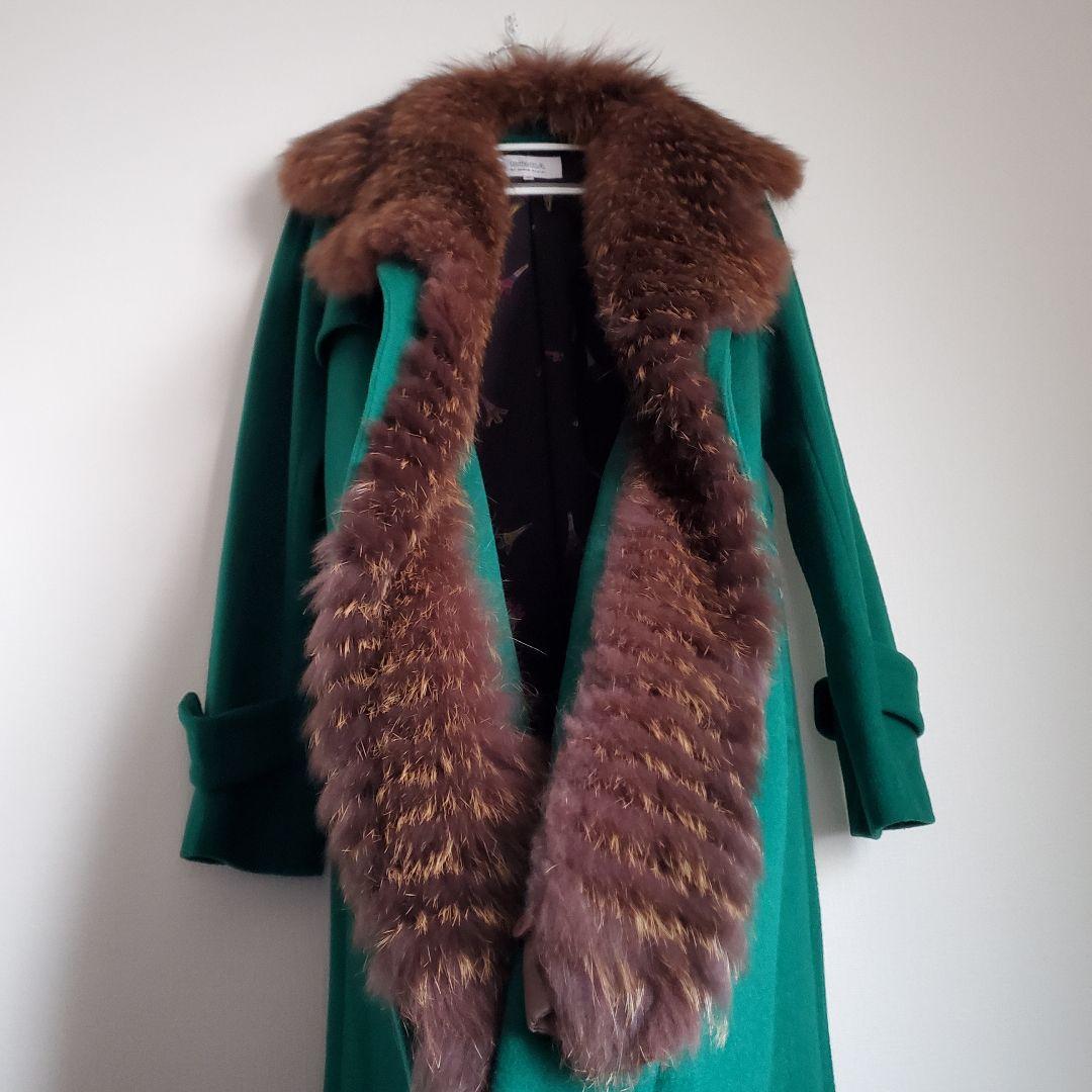 SONIARYKIEL ソニアリキエル　ウールコート 美品 リアルファー　毛皮