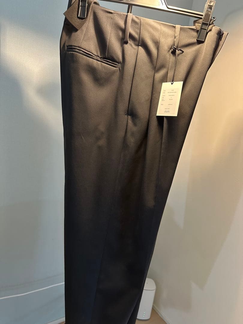 【極美品】23SS stein BELTLESS WIDE TROUSERS S