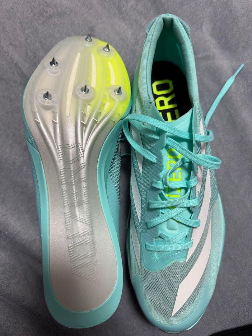 新品adidas ADIZERO FINESSEスパイク28.0ミントグリーン