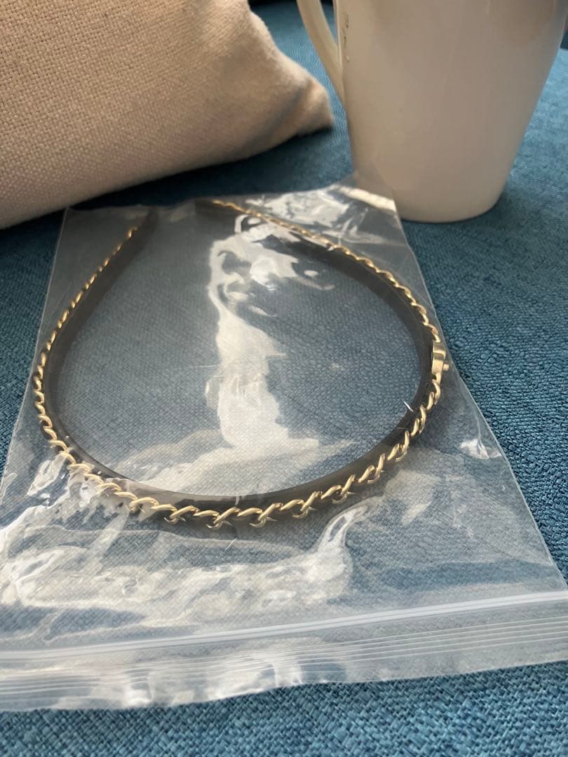 CHANEL ヘアバンド　CO CO チェーン　ゴールド　ノベルティ