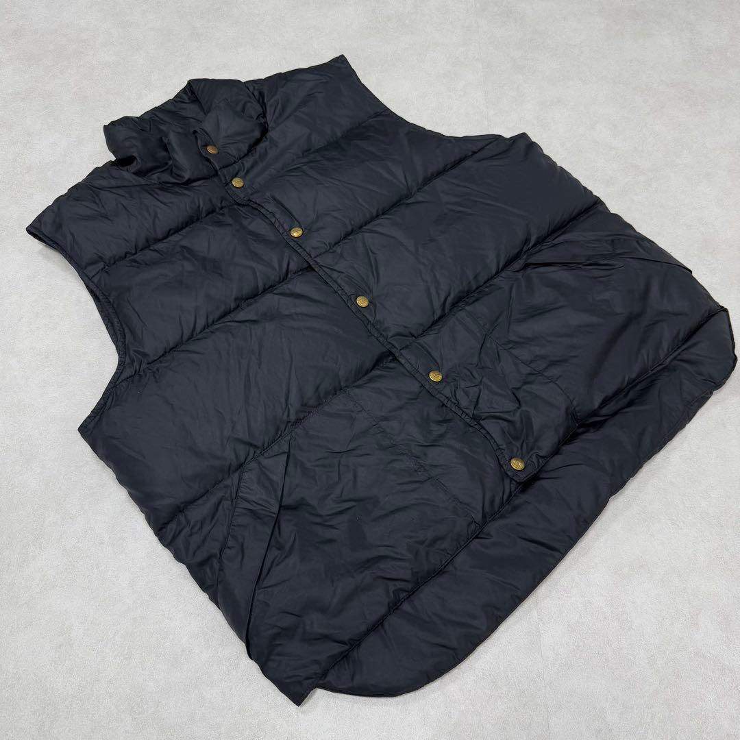 古着 80s エルエルビーン ダウンベスト ジャケット ブラック 黒 ②
