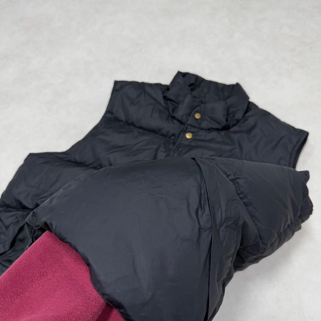 古着 80s エルエルビーン ダウンベスト ジャケット ブラック 黒 ②