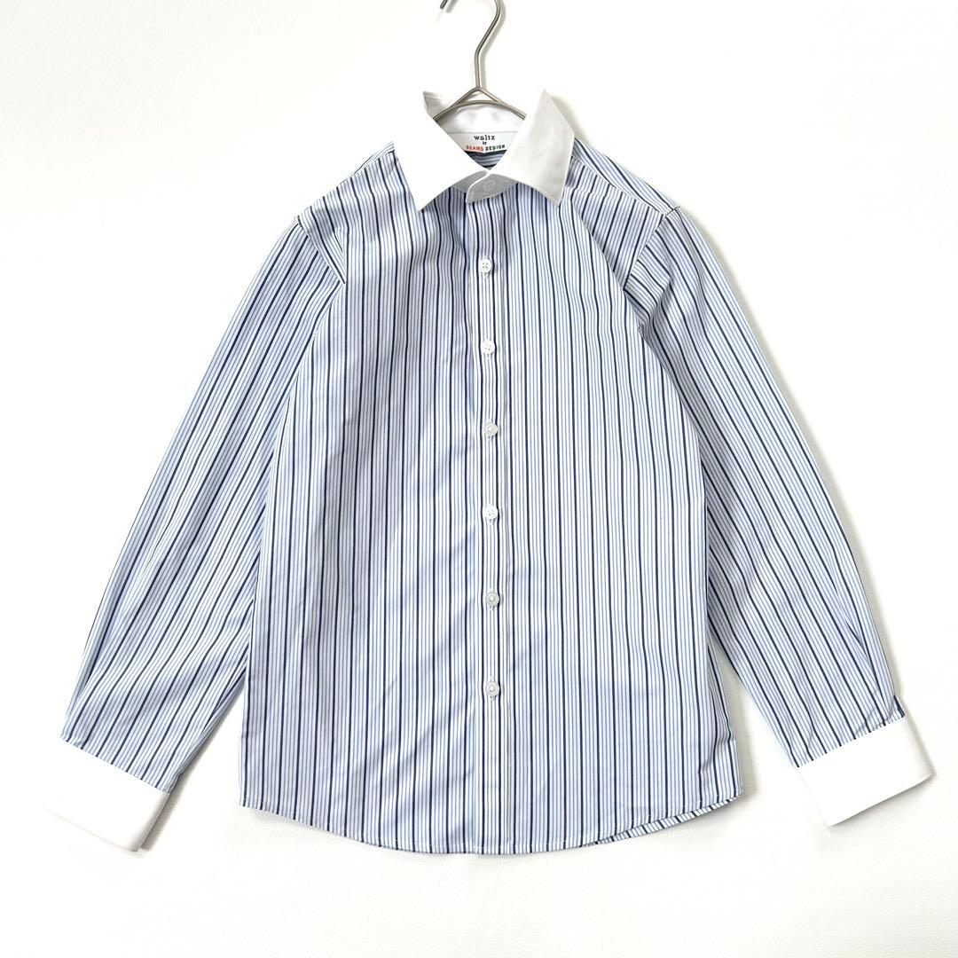 1229y美品 ビームス 男の子スーツ4点セット チェック 紺 140